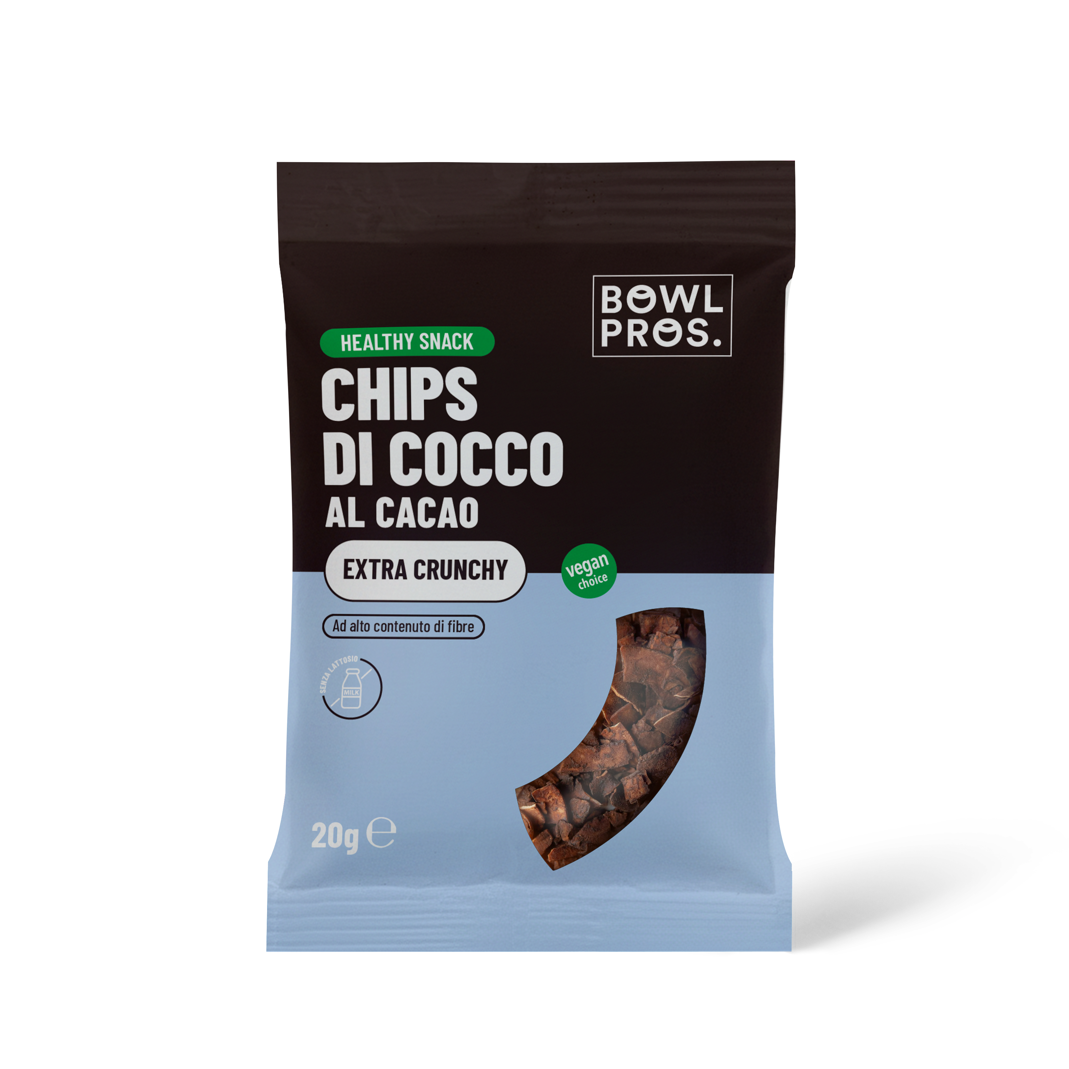 CHIPS DI COCCO TOSTATE AL CACAO