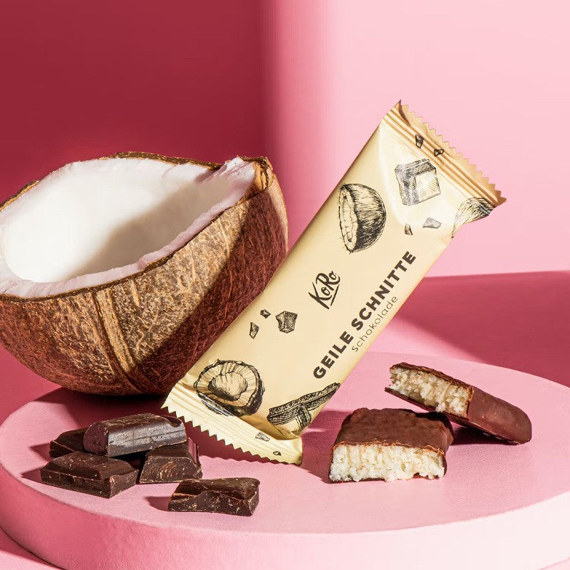 Cocco BIO e cioccolato - Barretta - Koro