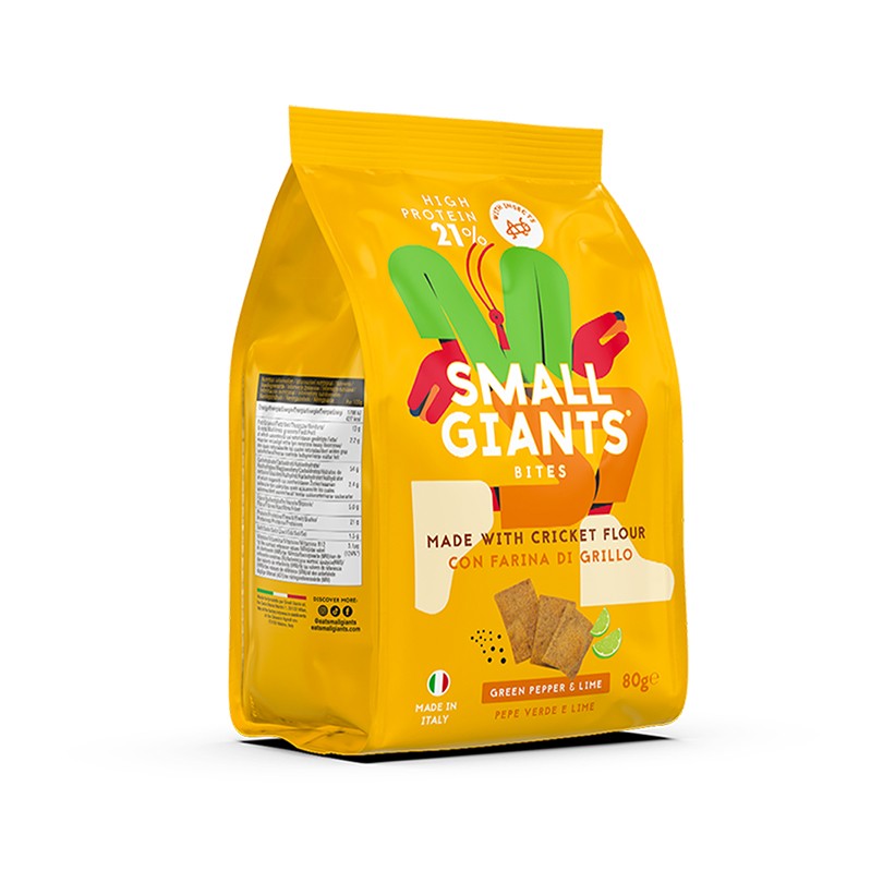 Lime e pepe - Crackers salati proteici - Small Giants
