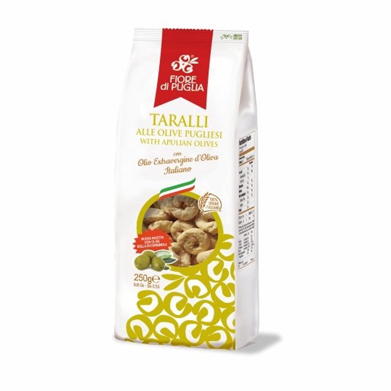 Olive pugliesi - Taralli tradizionali - Fiore di Puglia
