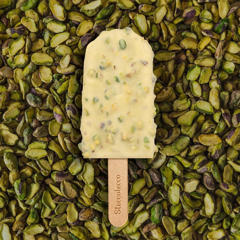 Pistacchio ricoperto - Gelato artigianale - Steccolecco