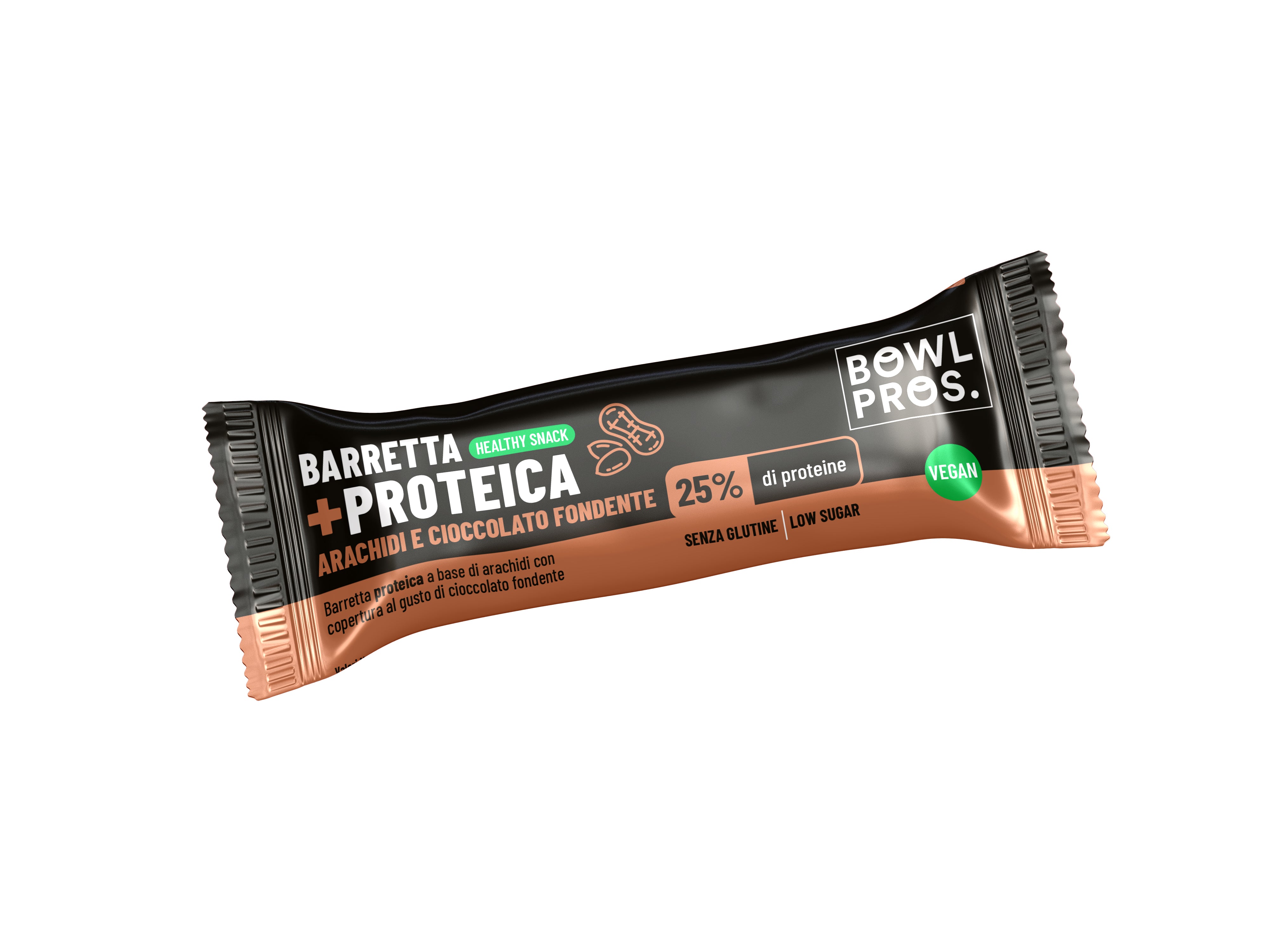 BARRETTA PROTEICA ARACHIDI E CIOCCOLATO FONDENTE