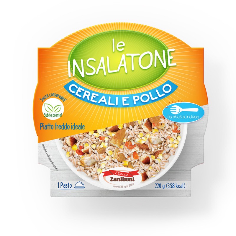 Cereali e pollo - Insalatona