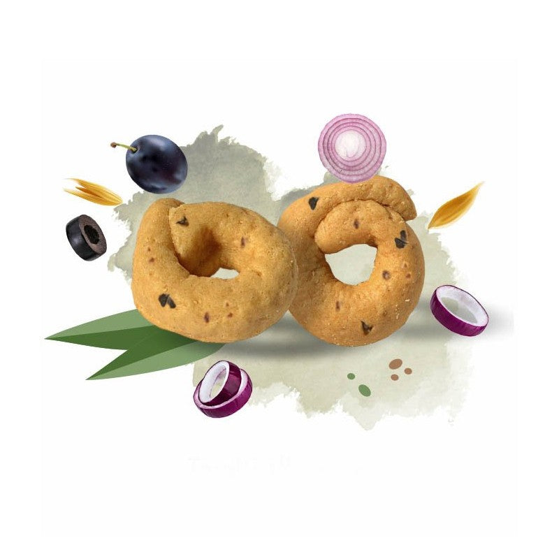 Cipolla e olive - Taralli tradizionali - Fiore di Puglia