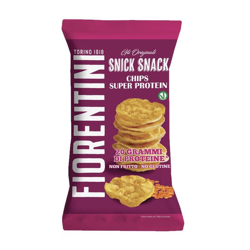 Lenticchie rosse - Chips proteiche non fritte - Fiorentini