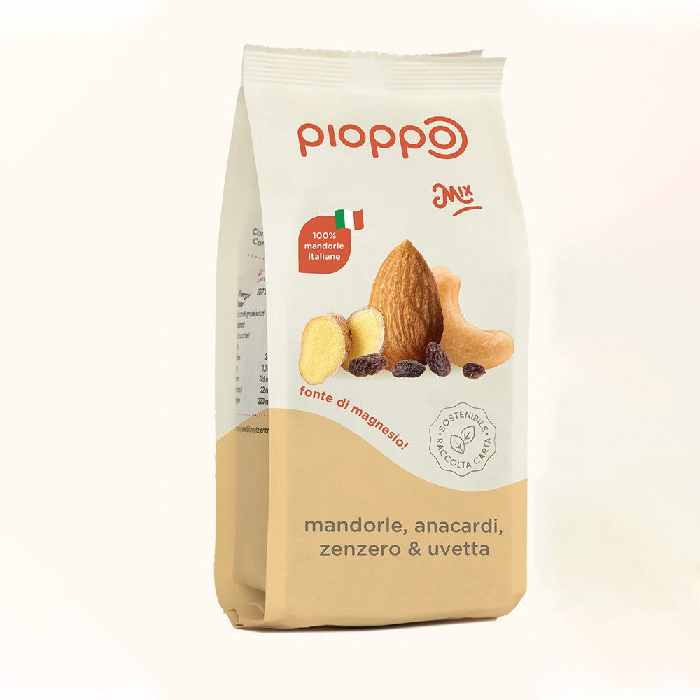 Mandorle, anacardi, zenzero e uvetta - Mix - Pioppo