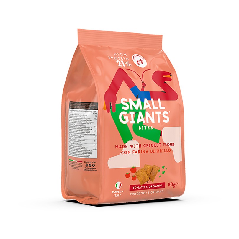 Pomodoro e origano - Crackers salati proteici - Small Giants