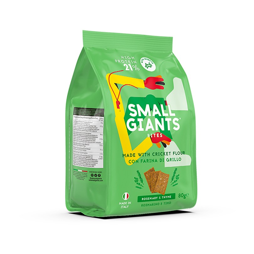 Rosmarino e timo - Crackers salati proteici - Small Giants