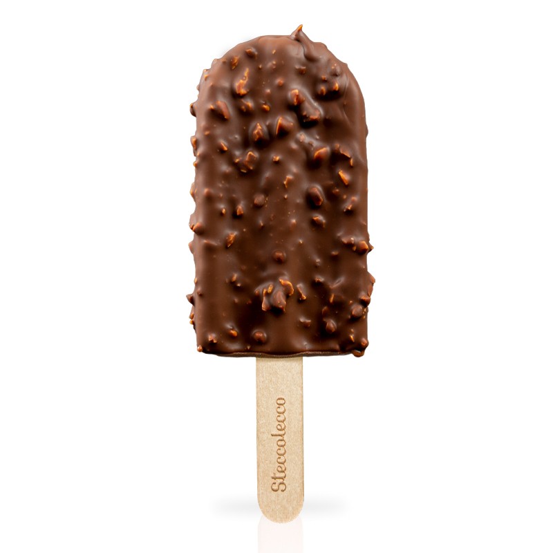 Gianduiotto ricoperto - Gelato artigianale - Steccolecco